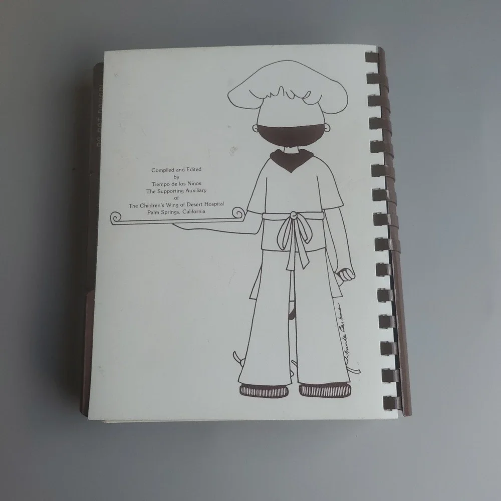 Vintage 1982 Spiral A Taste of Palm Springs Cookbook CA Desert Celebrities Post